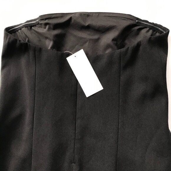 OAK + FORT NWT, LBD Black Strapless Dress, lined, knee length, sz S - Picture 14 of 15
